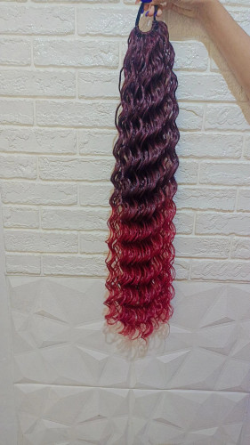 دم اسبی افرو 80سانت وزن 200گرم رنگ مشکی قرمز(امبره کهکشانی)